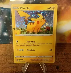 Pokemon Pikachu General Mills 25th Anniversary Stamped Holo Foil Promo - Image 1