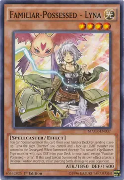 1x (NM) Familiar-Possessed - Lyna - MACR-EN037 - Common - 1st Edition YuGiOh - Image 1