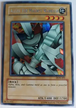 Alpha the Magnet Warrior Secret Rare DOR-001 Yugioh Tcg Mp - Image 1