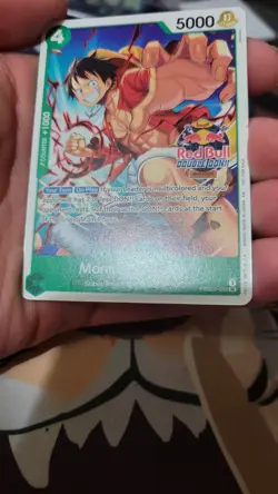 Monkey.D.Luffy Red Bull Double Don!! PRB02-005 Promo LIGHTLY PLAYED INT SHIP - Image 2