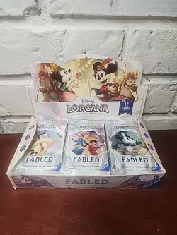 X1 Disney Lorcana Fabled New Factory Sealed Booster Pack English 12 game cards - Image 2