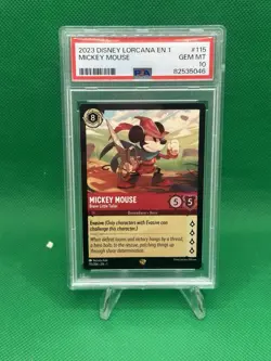 2023 Disney Lorcana EN 1 Mickey Mouse Brave Little Tailor #115 PSA 10 - Image 1