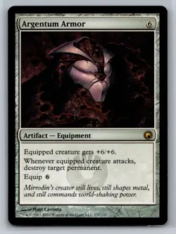 Scars of Mirrodin #137 Argentum Armor *M6 - Image 1