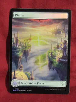 MTG MOM: Plains (Land) Extended Art Foil 0282 March Of Machine - Image 3