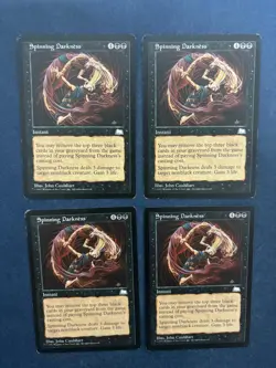 MTG 4X WEATHERLIGHT SPINNING DARKNESS MAGIC THE GATHERING COMMON SORCERY BLACK - Image 3