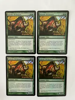 MTG 4X FRENCH PROMO DCI FOIL RAMPAGING BALOTHS MINT MAGIC THE GATHERING RARE - Image 5