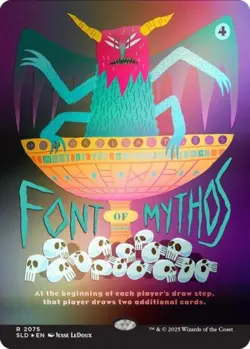 Font of Mythos (Rainbow Foil) -Foil Near Mint MTG Secret Lair - Image 1