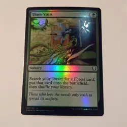 MTG Three Visits Commander Legends Foil NM - Image 1