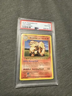 2016 Pokemon XY Arcanine Evolutions PSA 10 Gem Mint #18 Card - Image 1