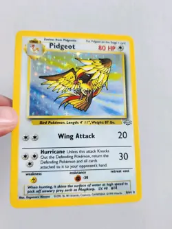 Pokemon Pidgeot TCG Holo Rare Card Jungle, 8/64, Base Set - Image 1