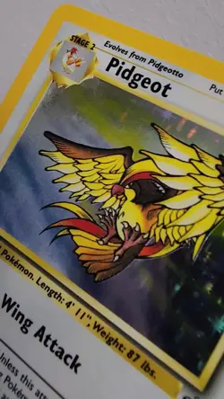 Pokemon Pidgeot TCG Holo Rare Card Jungle, 8/64, Base Set - Image 2