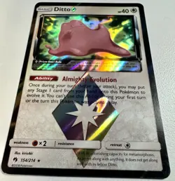 Ditto - Prism Star 154/214 Pokemon Trading Card Game Sm-Lost Thunder Holo NM - Image 2