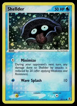 Pokemon Card - Shellder FireRed & LeafGreen 79/112 Reverse Holo - Image 1