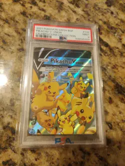 Pokemon Celebrations Pikachu V-Union Sequential PSA Graded Cards Set of 4 - Image 2