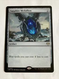 Sapphire Medallion Commander Masters MTG NM - Image 1