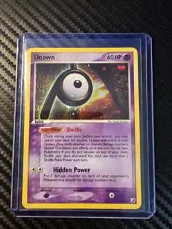Pokemon Card - Unown (P) Unseen Forces P/28 Holo Rare - Image 1