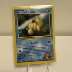 Pokemon Misty's Psyduck 54/132 Gym Heroes Common Regular Unlimited 2000 English - Image 1