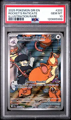Rocket'S Raticate 202 Pokemon Dri En-Destined Rivals PSA 10 - Image 1