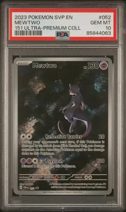 2023 Pokemon SV Black Star Promos 052 Mewtwo PSA 10 85844063 - Image 1