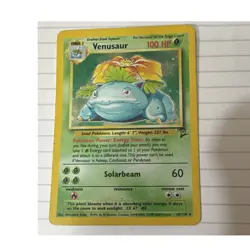 Pokemon TCG Venusaur Base Set 2 18/130 Holo Rare Unlimited English 100 HP - Image 1