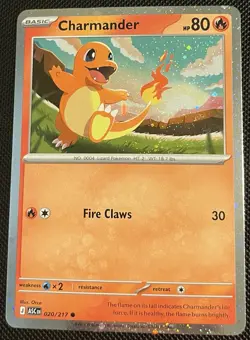 Charmander 020/217 Cosmos Holo Ascended Heroes Pokemon NM - Image 1
