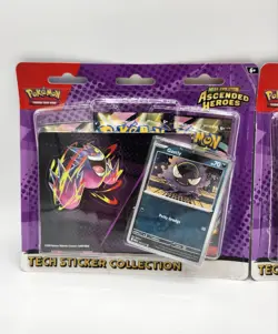 Pokemon TCG Ascended Heroes Tech Sticker Collection Lot of 2 Gastly NEW SEALED - Image 3