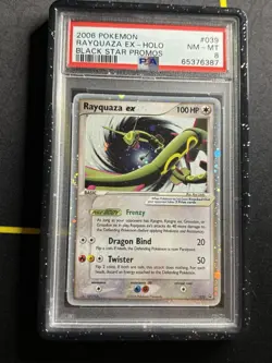 PSA 8 Rayquaza EX #039 - 2006 Black Star Promo Holo Pokemon Card - NM-MT - Image 2