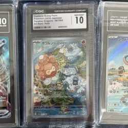 9x Japanese Pokemon 1x US TCG Graded CGC/TAG Gem Mint 10 Holo Full Art Lot - Image 5