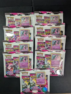 Pokemon TCG Fusion Strike 3 Pack Blisters (Espeon Lot of 17) New Sealed - Image 2