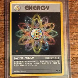 Pokemon Rainbow Energy Rocket Gang Holo Rare Japanese Special Energy Card - Image 1