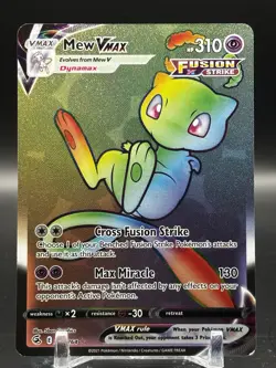 Pokemon TCG Mew VMAX Swsh08 Fusion Strike 269/264 Secret Rare Holo English - Image 1