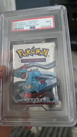 Pokemon Neo Genesis 2000 1st Edition Feralagtor Pack - Image 1