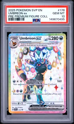 PSA 10 UMBREON EX 176 BLACK STAR PROMO PREMIUM FIGURE COLLECTION POKEMON 🌑 - Image 1