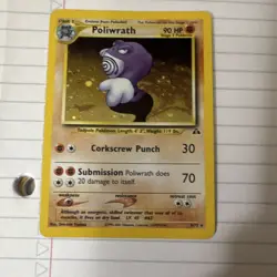 Pokemon TCG Poliwrath Neo Discovery 9/75 Holo Rare English 90 HP 2001 - Image 2