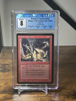 Magic: The Gathering Kobold Taskmaster Legends Uncommon CGC 8 - Image 1