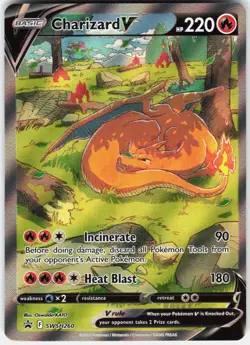 Pokemon Charizard V SWSH260 Holo Promo Sword & Shield Promo Pokemon Near Mint - Image 1