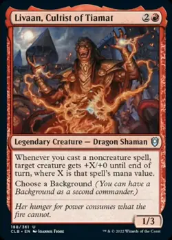 Livaan, Cultist of Tiamat [Commander Legends: Battle for Baldur's Gate] Magic - Image 1