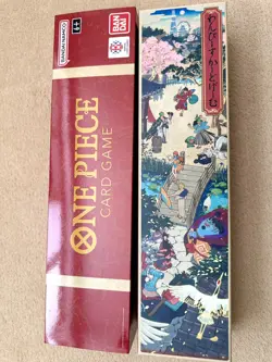 one piece 1st anniversary set English NO CARDS ( only box, playmat, and sleeves) - Image 4