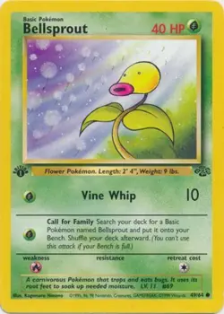 Pokemon Card - Jungle 49/64 - BELLSPROUT (common) **1st Edition** - NM - Image 1