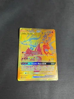 Reshiram & Charizard GX SM247 Sm Holo Gold Card Tag Team Promo - Image 2