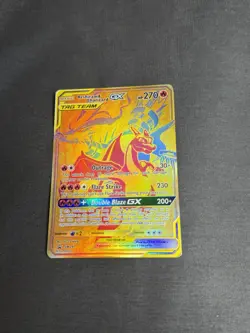 Reshiram & Charizard GX SM247 Sm Holo Gold Card Tag Team Promo - Image 3