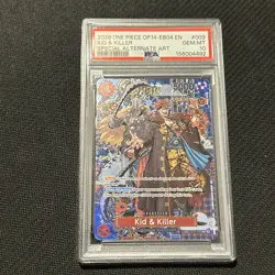 Kid & Killer Alt Art SP OP14-EB04 #003 One Piece Card PSA 10 GEM MINT - Image 1
