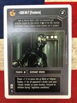 Star Wars CCG - Premiere - Unlimited WB - Dark Rares - You Pick Choose the Card - Image 3