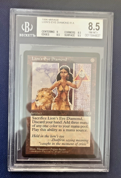 MTG 1996 MIRAGE LION'S EYE DIAMOND GRADED 8.5 FREE SHIPPNG - Image 1