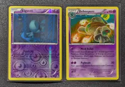 Elgyem 73/162 reverse holo & Beheeyem 74/162 Pokemon card XY BREAKthrough NM - Image 1