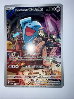 Team Rocket's Wobbuffet 203 Sv: Scarlet & Violet Promo Cards Holo - Image 1