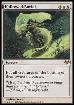 Hallowed Burial - Light Play MTG Eventide - Image 1