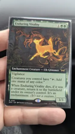 1x Enduring Vitality Extended Art NM DSK Magic MTG Witherbloom EDH x1 - Image 1