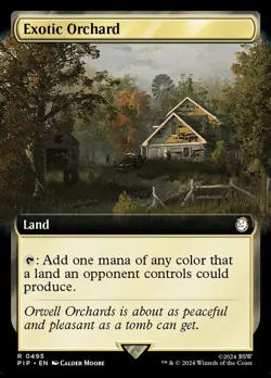 Exotic Orchard - Foil - Extended Art Light Play, English Magic the Gathering MTG - Image 1