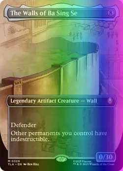 The Walls of Ba Sing Se (Borderless) [TLA - 329] - NM [Foil] TCG MTG - Image 1
